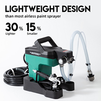 DOTOOL RP8629 NOUVEAU Pulvérisateur de peinture sans air portable, machine électrique sans air avec pistolet et embouts pour la peinture de la maison