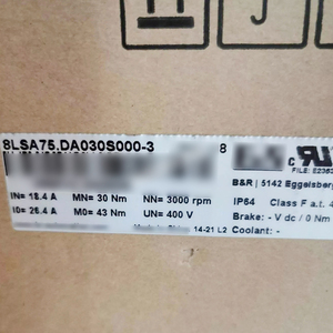 มอเตอร์ซิงโครนัส 8LSA75.DA030S000-3 ของแท้ 100% ใหม่เอี่ยม ความเร็วรอบต่อนาที - Product Image 6