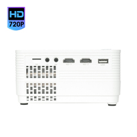 Mini projecteur 720P sans fil, miroir d'écran, LED, home cinéma, WiFi 2.4G/5G, Android, haut-parleurs intégrés, portable, 200 lumens, FCC CE
