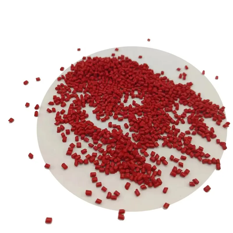 Hochwertige rote Masterbatch verwendet, um Produktfarbe für Injektionsformung geblasene Folie zu ändern