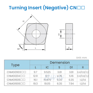 CNC Lathe cắt Công cụ tungsten carbide chèn cnmg OEM nhà sản xuất <span class=keywords><strong>cnmg1204</strong></span> cnmg 120408 ma biến chèn cnmg120408 - Product Image 4