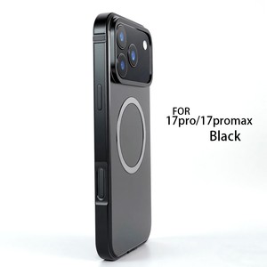 <span class=keywords><strong>Coque</strong></span> de téléphone de luxe à chargement magnétique puissant pour iPhone 17 Pro 17 Pro Max, pare-chocs en aluminium antichoc, orange - Product Image 1