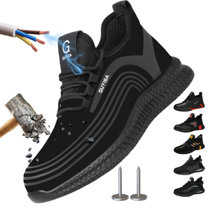 Zapatos ligeros a prueba de perforaciones para mujer, botas transpirables antideslizantes para la construcción, calzado de seguridad EN ISO 20345 - Product Image 1