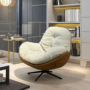 Cadeira de Balanço Moderna Personalizada com Rotação de 360 Graus para Adultos e Crianças, Móveis para Sala de Estar, Varanda, Salão e Hotel - Product Image 5