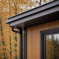 Maison mobile en acier personnalisable avec balcon vitré et escalier extérieur