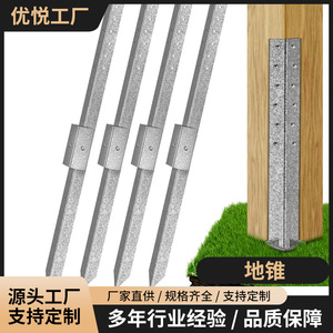 Anclajes para Postes de Cercas de Acero Galvanizado de 2 mm de Espesor, Diseño Triangular para Reparación y Estabilización de Postes de Madera - Product Image 3