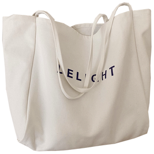 กระเป๋าผ้าแคนวาสสะพายไหล่สีพื้นขนาดใหญ่ ใช้ซ้ำได้ เหมาะสำหรับการช้อปปิ้ง - Product Image 2