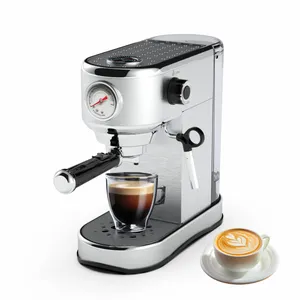 Italienische elektrische halbautomatische hochdruck-milchaufschäumer professionelle espresso-kaffeemaschine mit schaum