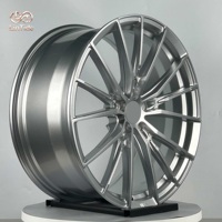 Jantes de voiture en gros 20 pouces 5x115 Argent Métallisé Durables à rayons fendus pour roues de voitures particulières