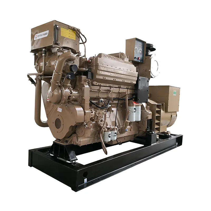 Open type 400KW/500KVA marine generator with cummins engine