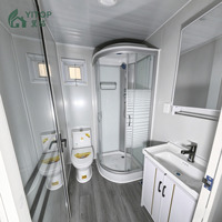 Maison préfabriquée modulaire de luxe, bureau mobile, conteneur extensible de 20 pieds, petite maison mobile à 2 chambres, chalet personnalisé pliable et fabriqué sur mesure