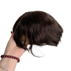 วิกผมผู้ชายแบบเต็มศีรษะ ทำจากผมแท้  ทูเป้สำหรับผู้ชาย  ระบบผมปลอมสำหรับผู้ชาย ราคาดีที่สุด คุณภาพเยี่ยม ตัดแต่งทรงผมได้ # 2 - Product Image 3