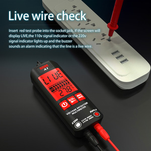 BSIDE A1 เครื่องตรวจจับแรงดันไฟฟ้าแบบมัลติมิเตอร์แบบสองโหมด 600V AC DC เครื่องมือทดสอบความต่อเนื่องสำหรับการซ่อมแซมไฟฟ้า - Product Image 5