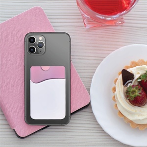 Portefeuille de téléphone en silicone avec adhésif - Porte-cartes personnalisé pour promotions et cadeaux - Product Image 3