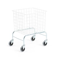 Chariot à marchandises polyvalent en treillis métallique Couvercle de chariot à roulettes robuste galvanisé au zinc Capacité pliable de 200kg pour entrepôt