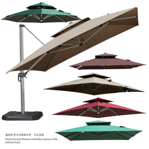 Luxury Roman Umbrella 30kg Aluminum Iron Frame Rotational Tilt Manual Lift Outdoor Patio Garden Villa Use - Product Image 5