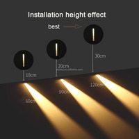 PIR capteur footlights LED intégré escalier lampe étape lumière cinéma footlights ménage couloir hôtel intérieur