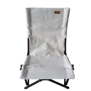 Silla de camping de aluminio para pesca, silla de camping portátil de gran tamaño para exteriores con comedor