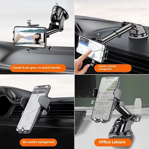 Dudukan Ponsel Mobil Universal Putar 360 Derajat, Dapat Disesuaikan, untuk di Dashboard Mobil - Product Image 4