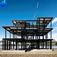 Estructura de Acero Resistente, Edificio de 3 Pisos de Gran Envergadura, Almacén, Taller, Planta Industrial, Kit Prefabricado
