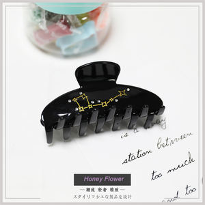 FLEUR DE MIEL Ancienne 10.5cm Style Étoile Lune Grande Ourse Fil D'or Élégant Acétate <span class=keywords><strong>Pince</strong></span> À Cheveux <span class=keywords><strong>Crabe</strong></span> - Product Image 6