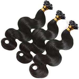 Extensioni per capelli 12A russe con cheratina <span class=keywords><strong>100</strong></span>% Remy, colore naturale, punta a K, onda naturale, capelli umani, <span class=keywords><strong>extension</strong></span> a punta piatta - Product Image 5