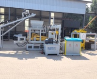 Vente directe usine : Machine de fabrication de briques en ciment entièrement automatique QT4-15, machine à fabriquer des briques creuses et des pavés, grande capacité