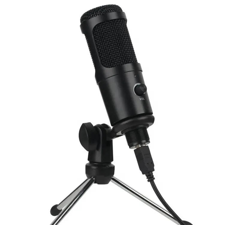 XLR Porcast USB condensador portátil canto micrófono estudio grabación profesional Kit para Streaming