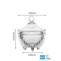 Pot à bonbons en verre de Noël de luxe, nouveau design, pour fruits secs, biscuits, lait, conteneur de stockage alimentaire en verre sur mesure OEM/ODM