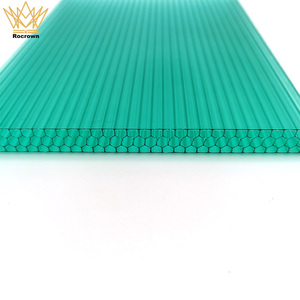 <span class=keywords><strong>Plaque</strong></span> de <span class=keywords><strong>polycarbonate</strong></span> <span class=keywords><strong>alvéolaire</strong></span> anti-UV à isolation thermique pour toiture de serre, directement de l'usine - Product Image 3