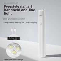 Lampe UV portable exclusive transfrontalière pour nail art, rechargeable, avec support télescopique, pour photothérapie des ongles