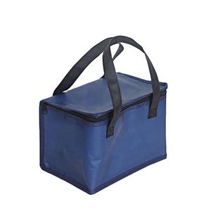 Sacs isothermes promotionnels personnalisés en non-tissé avec isolation en feuille d'aluminium, fermeture éclair, pour le transport et le shopping, sur mesure - Product Image 4