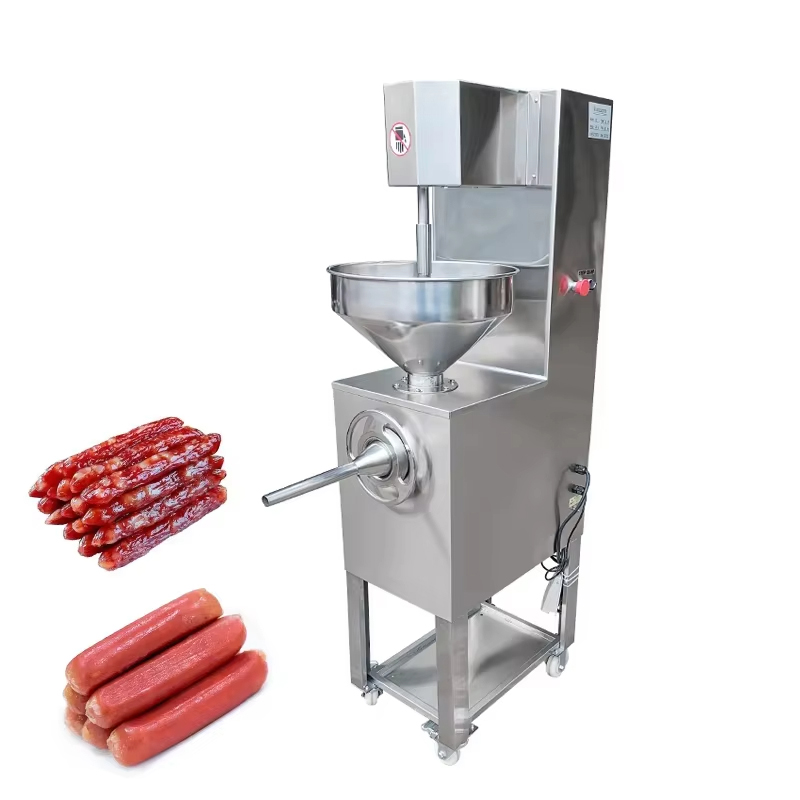 Commercial Automatic Pneumatic Stainless Steel Meat Filling Machine New Condition Sausage Stuffer Hotels Restaurants Food Shops