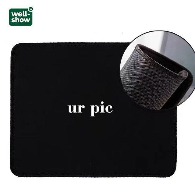 Customized Mouse Pad with Stitched Edges, Premium-Textured &Waterproof with Non-Slip Rubber Base for Laptop, PC, 9.45 x 7.8 in