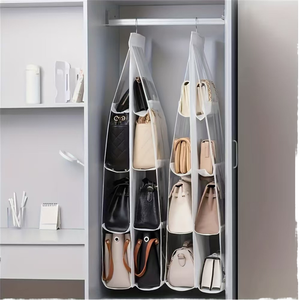 8 tasche portaoggetti trasparenti appeso borsa Organizer pieghevole <span class=keywords><strong>armadio</strong></span> <span class=keywords><strong>organizzatore</strong></span> <span class=keywords><strong>per</strong></span> vestiti scarpe da camera da letto - Product Image 1