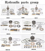 Kit de pièces de rechange pour pompe hydraulique : bloc-cylindres, soupape, patin de piston, plaque oscillante