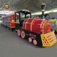 Train électrique d'extérieur pour adultes et enfants, 18/24 places, pour les parcs d'attractions
