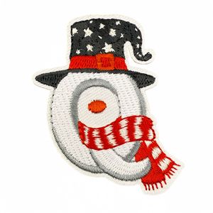 Parches de Tela Bordados con Dibujos Animados Navideños, 26 <span class=keywords><strong>Letras</strong></span> Decorativas, Adhesivos Termoadhesivos, Bordado Computarizado con Pegamento Termofusible - Product Image 5