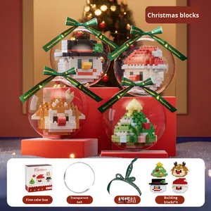2024 New Popular Christmas Ball <strong>Tiny</strong> Diamond-Shaped Plastic Building Blocks 1:72 Scale Educational Assembly <strong>Toys</strong> for Children - Product Image 1