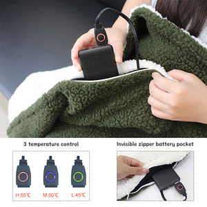 Manta Térmica Reciclada de Muestra Gratuita, Manta de Viaje Tejida USB Portátil para Invierno, para Exteriores, Hogar, Hospital, Picnic - Product Image 2