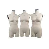 Metade do corpo feminino manequim alfaiate ajustável grande busto torso manequim para costura