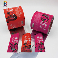 Film d'emballage flexible en plastique alimentaire avec logo personnalisé pour sauces, épices, pâte de tomate, ketchup, en rouleau