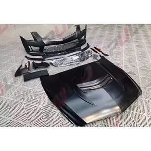 High quality auto parts with front bumper assembly and grille hood for Cadillac ATS 2014-2019 modified to ATS-V style