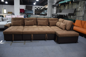 Bán Hot da Hiện Đại Đồ nội thất SET Sofa giường màu nâu sẫm - Product Image 3
