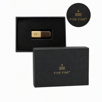 Boîte cadeau de luxe pour clé USB avec logo personnalisé, boîte d'emballage rigide en carton pour clé USB avec insert en mousse EVA pour souvenir d'entreprise