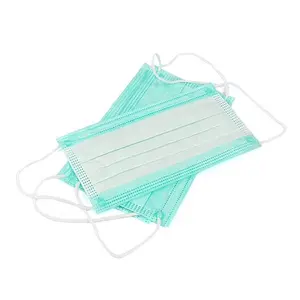 Wholesale 3 ply mouth nose face mask non-woven fabric surgical disposable face mask