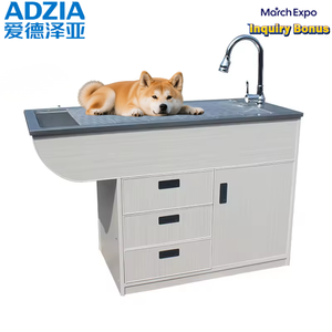 โต๊ะ<span class=keywords><strong>ตรวจ</strong></span>สัตว์เลี้ยง ADZIA รุ่นลายไม้ทันสมัย พร้อมอ่างล้างสแตนเลส เป็นมิตรกับสิ่งแวดล้อม ใช้งานง่าย เหมาะสำหรับคลินิกสัตว์เลี้ยงมืออาชีพ - Product Image 1