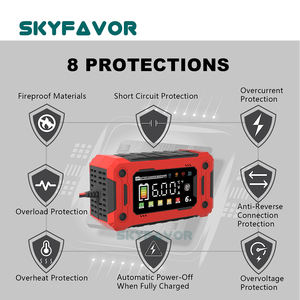 Dernier chargeur de <span class=keywords><strong>batterie</strong></span> de voiture 12V 12V 6A alimentation automatique plomb-acide lifepo4 chargeur de <span class=keywords><strong>batterie</strong></span> de moto avec réparation d'impulsion - Product Image 5