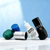Adhésif matériel PE de bouteille de colle d'extension de cils à séchage rapide pour outils de maquillage Logo sérigraphié pour extensions de cils
