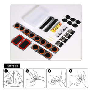 Kit de Reparación de Bicicletas de Montaña Superbsail, Herramientas para Reparar Pinchazos, Parches, Pegamento, Palanca, Accesorios para Reparar Neumáticos - Product Image 4